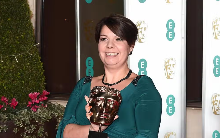 Nina Hartstone com o prémio BAFTA
